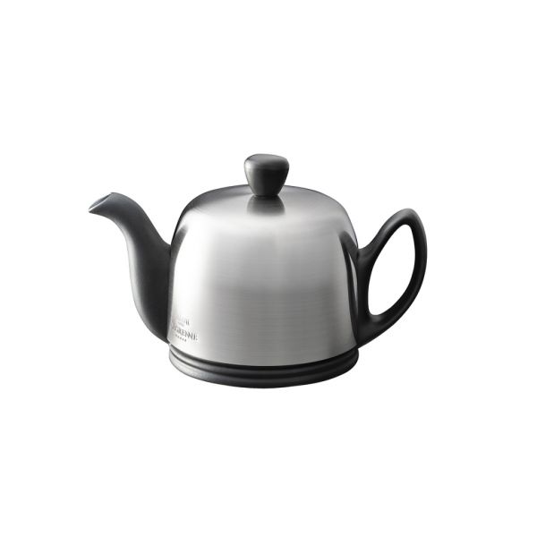 Чайник на 2 чашки, черный с серебряным колпаком, 350 мл., SALAM BLACK , DEGRENNE, арт.211991