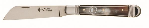 tire droit folding knife corne horn carbon blade 7,5 см., , CUTLERY , DEGRENNE, арт.217926