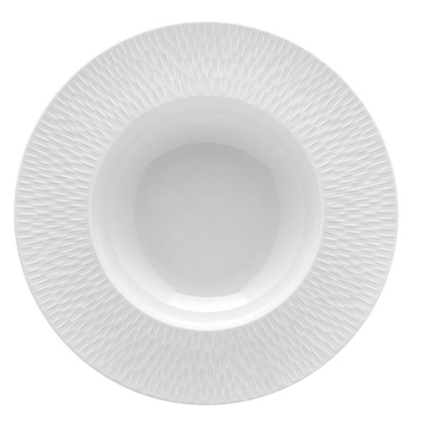 Тарелка  "Шляпа" глубокая суп/паста Д 29 см.,, BOREAL SATIN WHITE, DEGRENNE, арт.223954