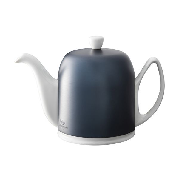 Чайник на 6 чашки 1000 мл, белый с синим куполом, SALAM WHITE  COBALT/MINERALE, DEGRENNE, арт.225359