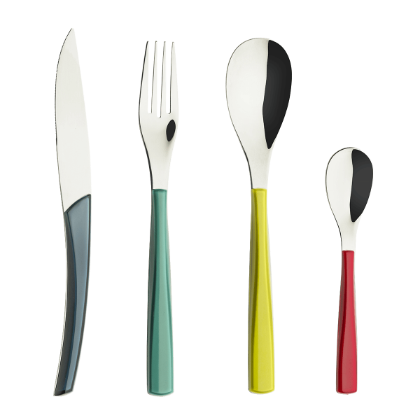 Набор столовых приборов 24 шт. в подарочной коробке, QUARTZ MULTICOLOR, DEGRENNE, арт.227447