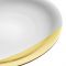 Тарелка обеденная Д 27 см.,  белая с золотым краем SD ONE, DEGRENNE, арт.:241053 Тарелка обеденная Д 27 см.,  белая с золотым краем SD ONE, DEGRENNE, арт.:241053