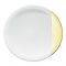 Тарелка обеденная Д 27 см.,  белая с золотым краем SD ONE, DEGRENNE, арт.:241053 Тарелка обеденная Д 27 см.,  белая с золотым краем SD ONE, DEGRENNE, арт.:241053